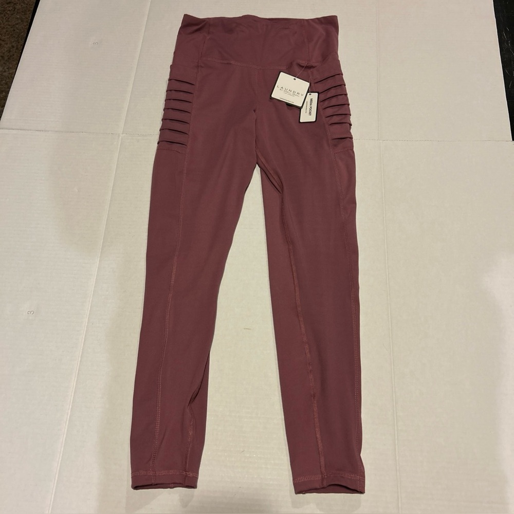 Laundry by Shelli Segal  Women’s Size S Mauve Media Pocket Leggings